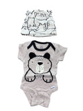 Beary Cute Onesie + Hat (NB)