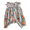 Girl Peach Romper (3-6m)