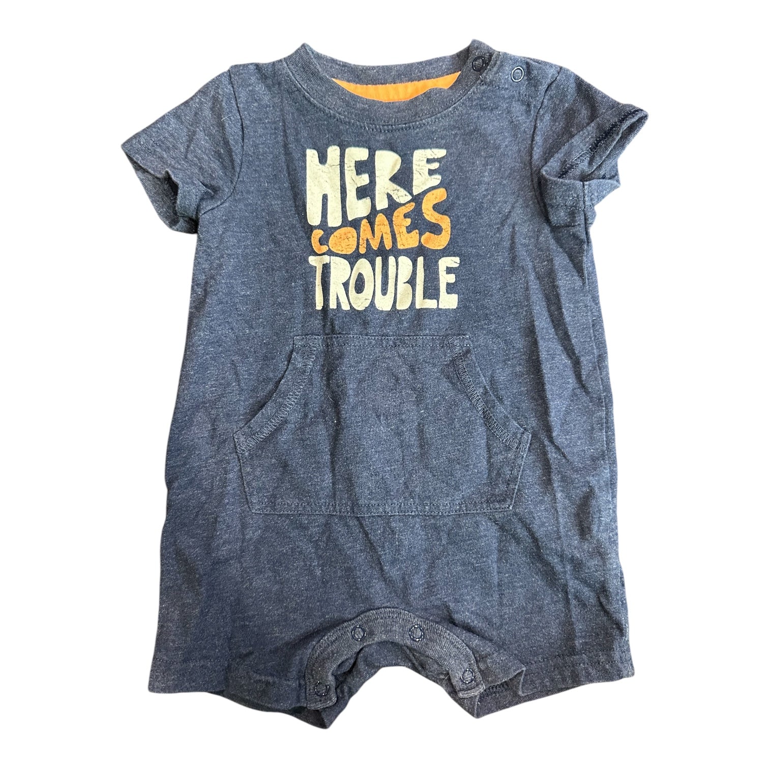 Here Comes Trouble Romper (3-6m)