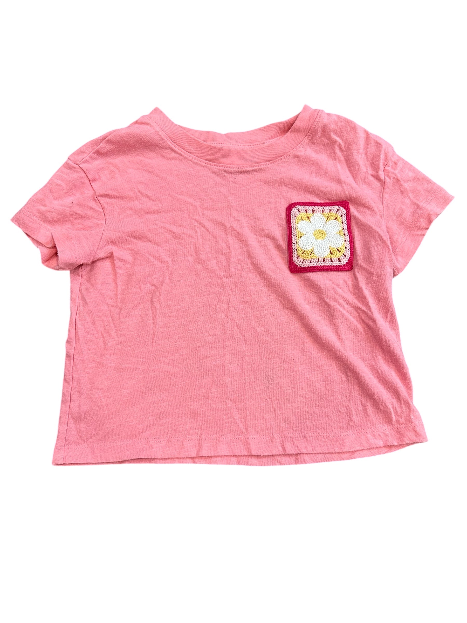 Girl Pink Embroidered Shirt (S 6/7)