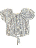Blue Tie-Front Blouse (8/10)