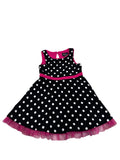 Black Polka-dot Dress (2T)
