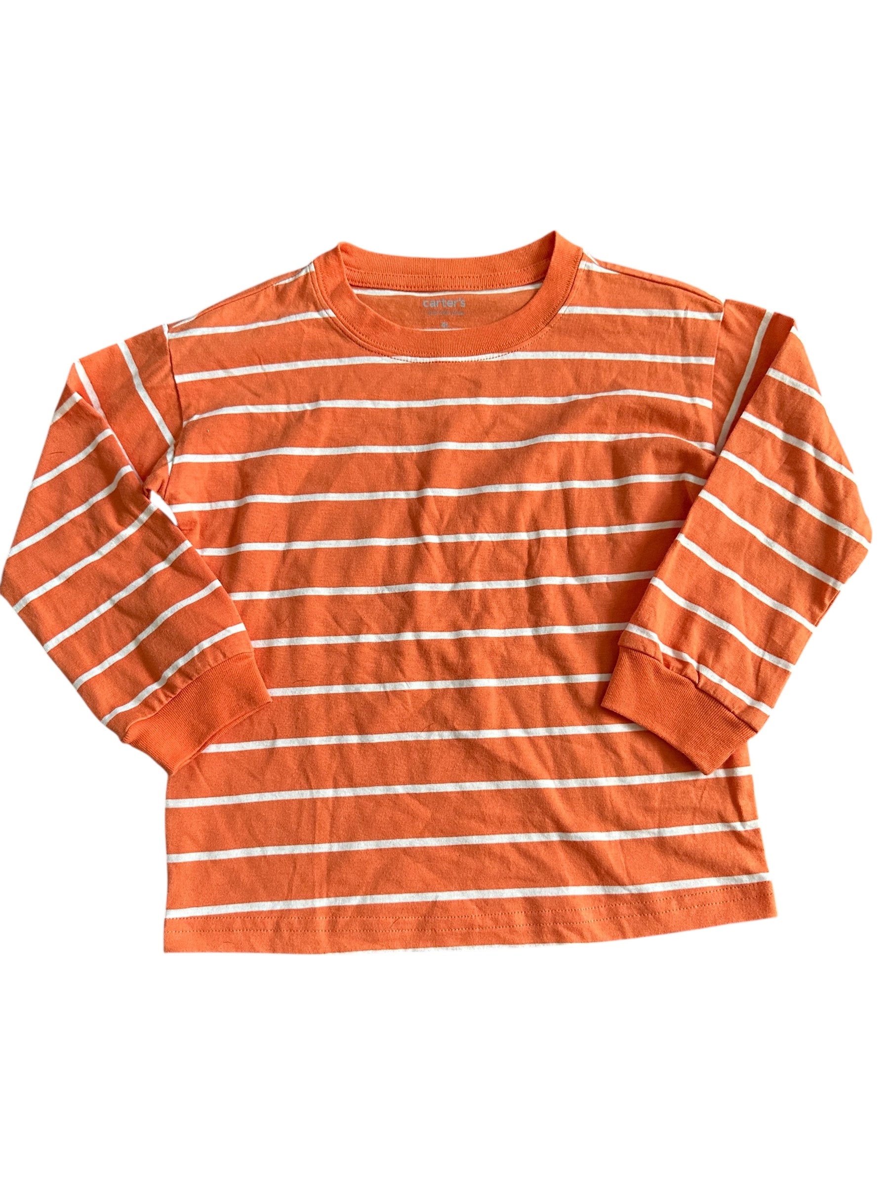 Orange Striped Long-Sleeve (4T)