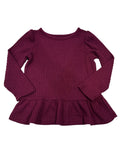 Burgundy Long-sleeve Shirt (3T)