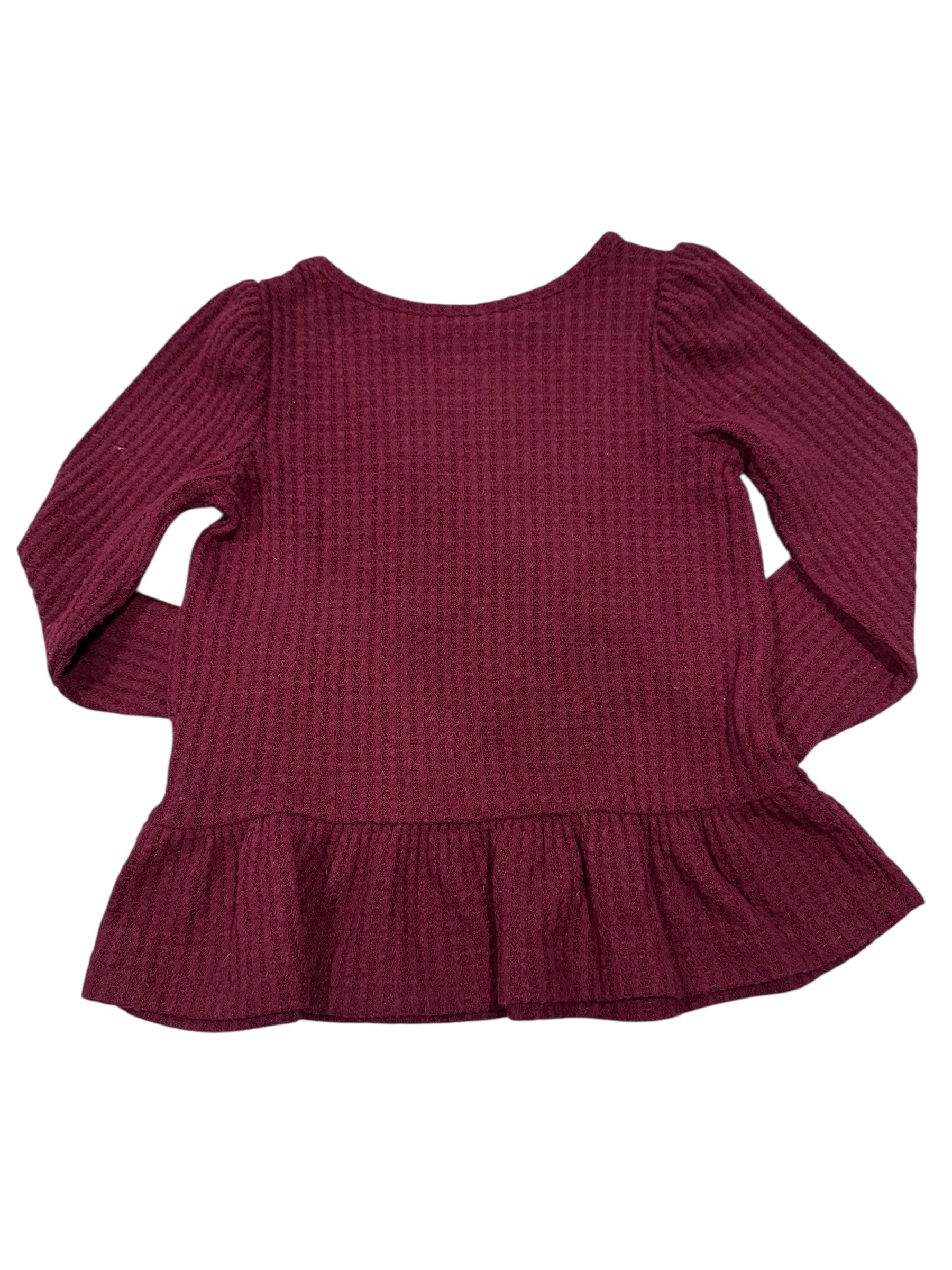Burgundy Long-sleeve Shirt (3T)