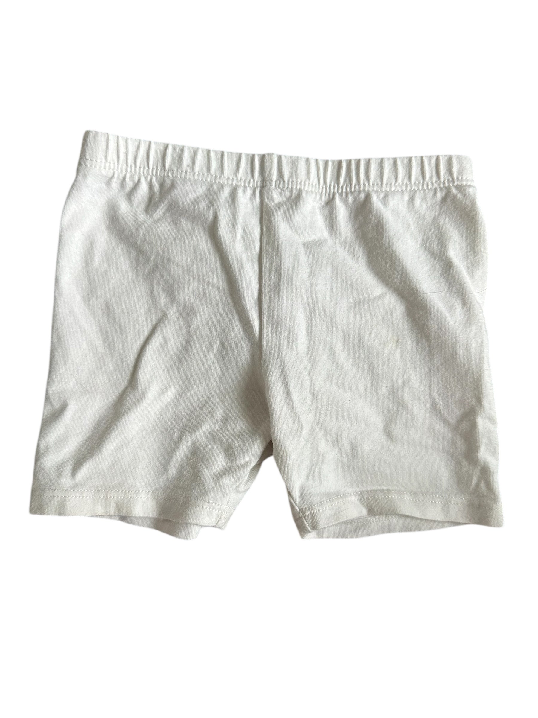 White Biker Shorts (18m)
