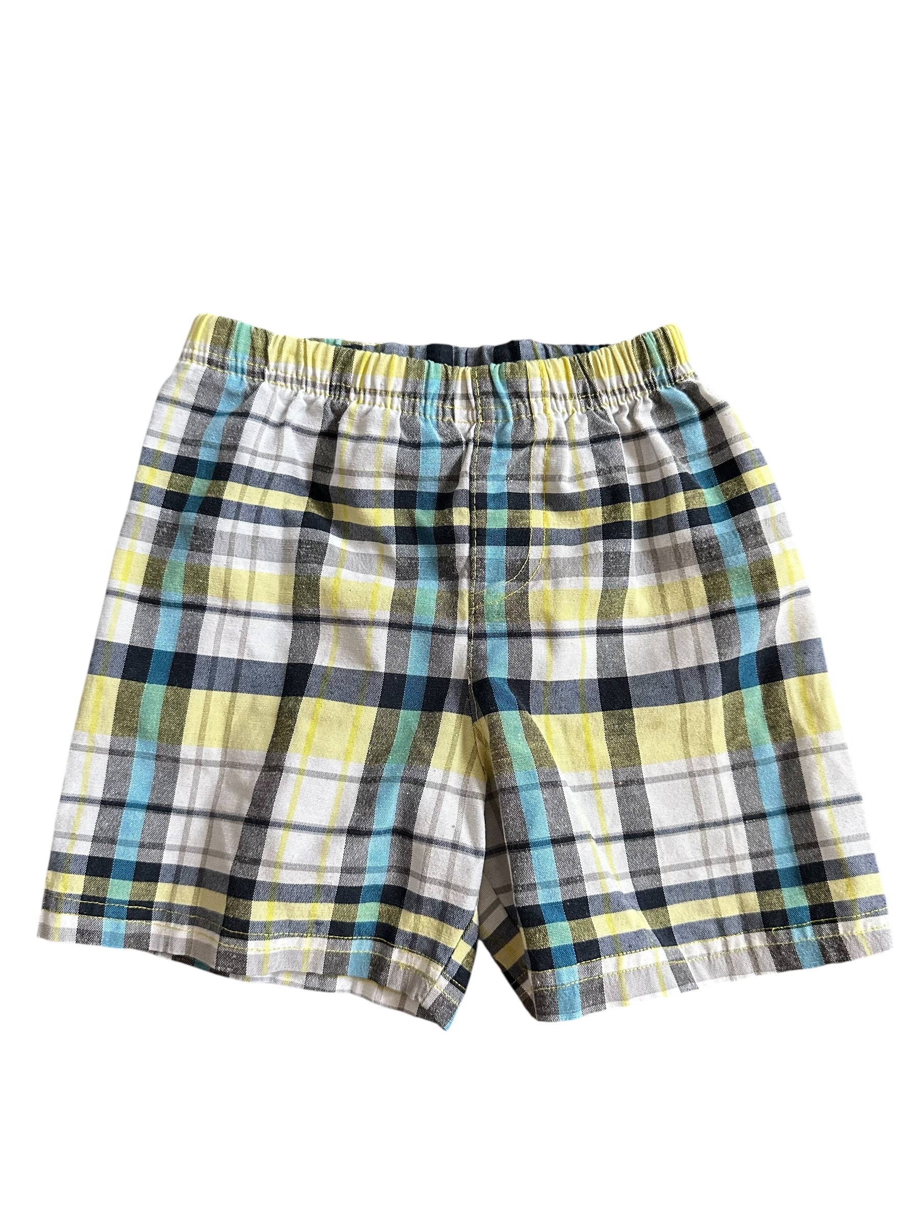 Multicolor Plaid Shorts (2T)