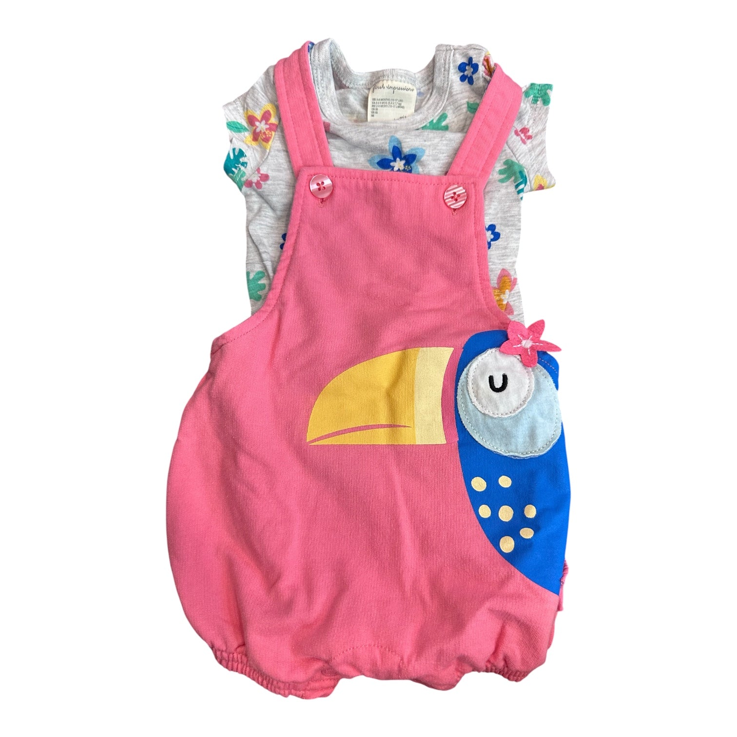 Toucan Overall Set (3-6m)