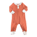 Orange Long-Sleeve Coveralls (3-6m)