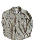 Dinosaur Long-Sleeve Button-Up (2T)