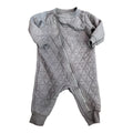 Gray Quilted Sleep N Play (3-6m)