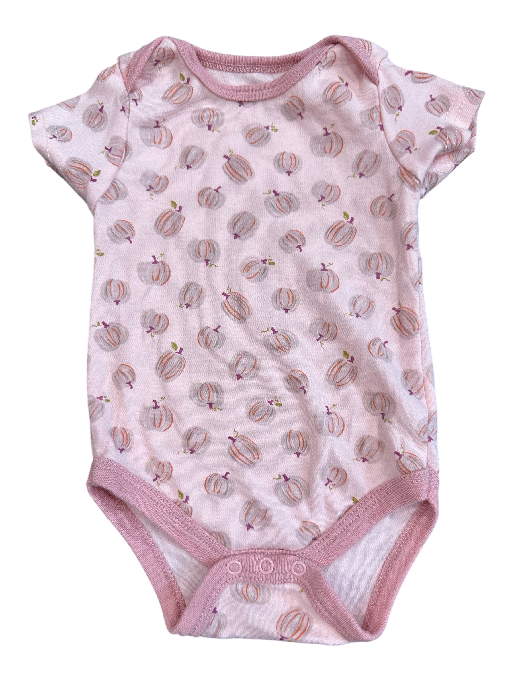 Pink Pumpkin Onesie (6-9m)