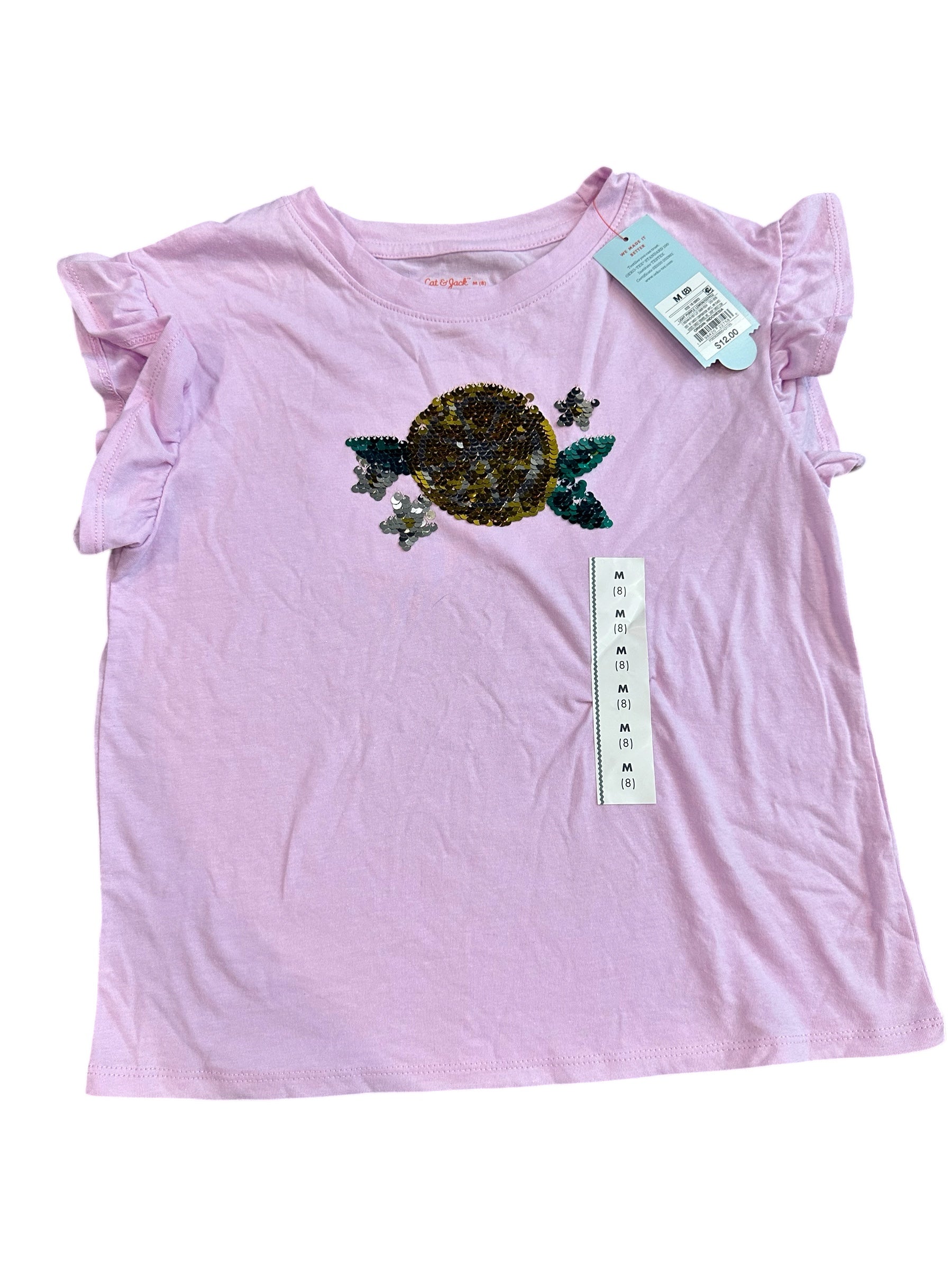 Girl Sequin Shirt (M/8)