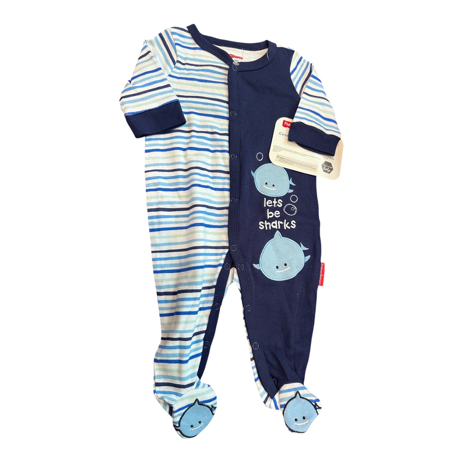 Shark Coverall (0-3m)