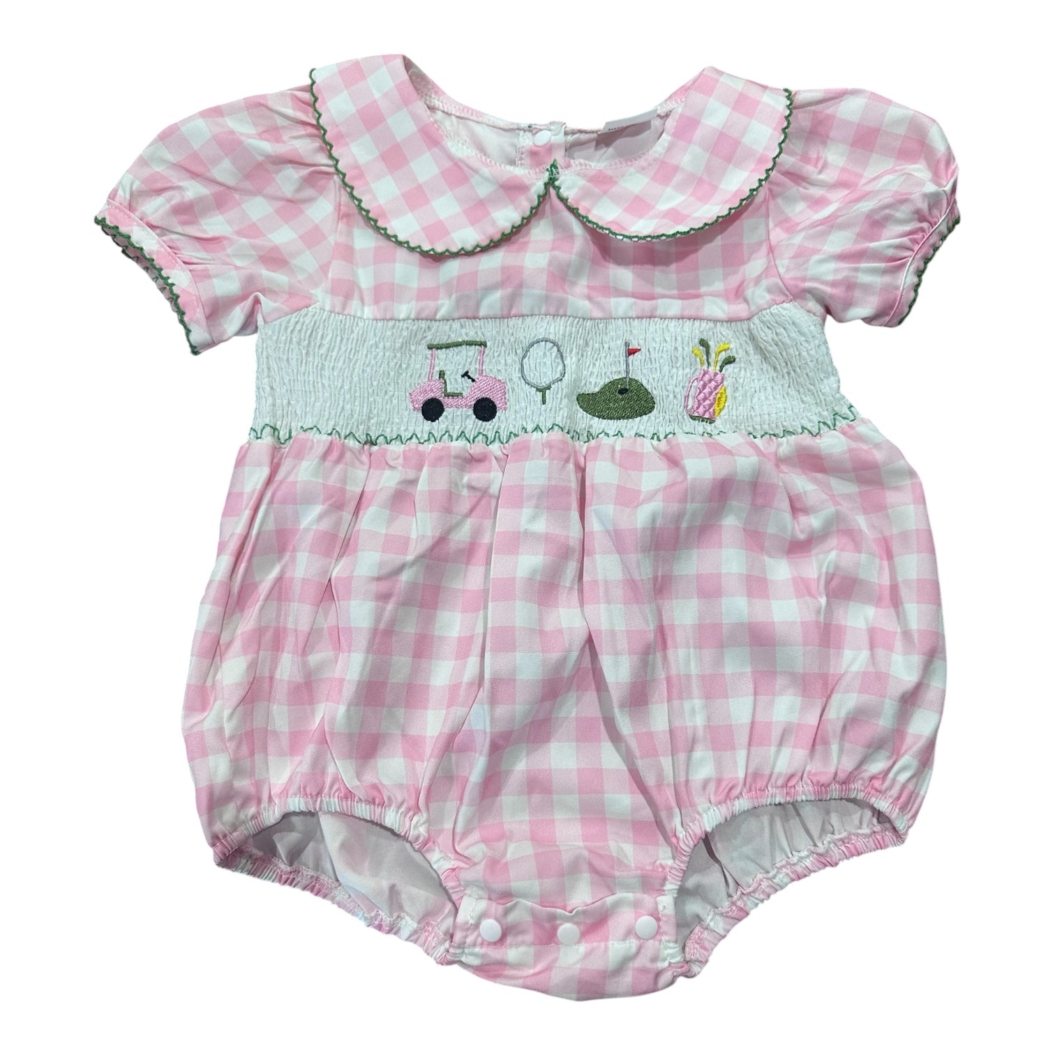 Girls Golf Smock Onesie (12/18m)