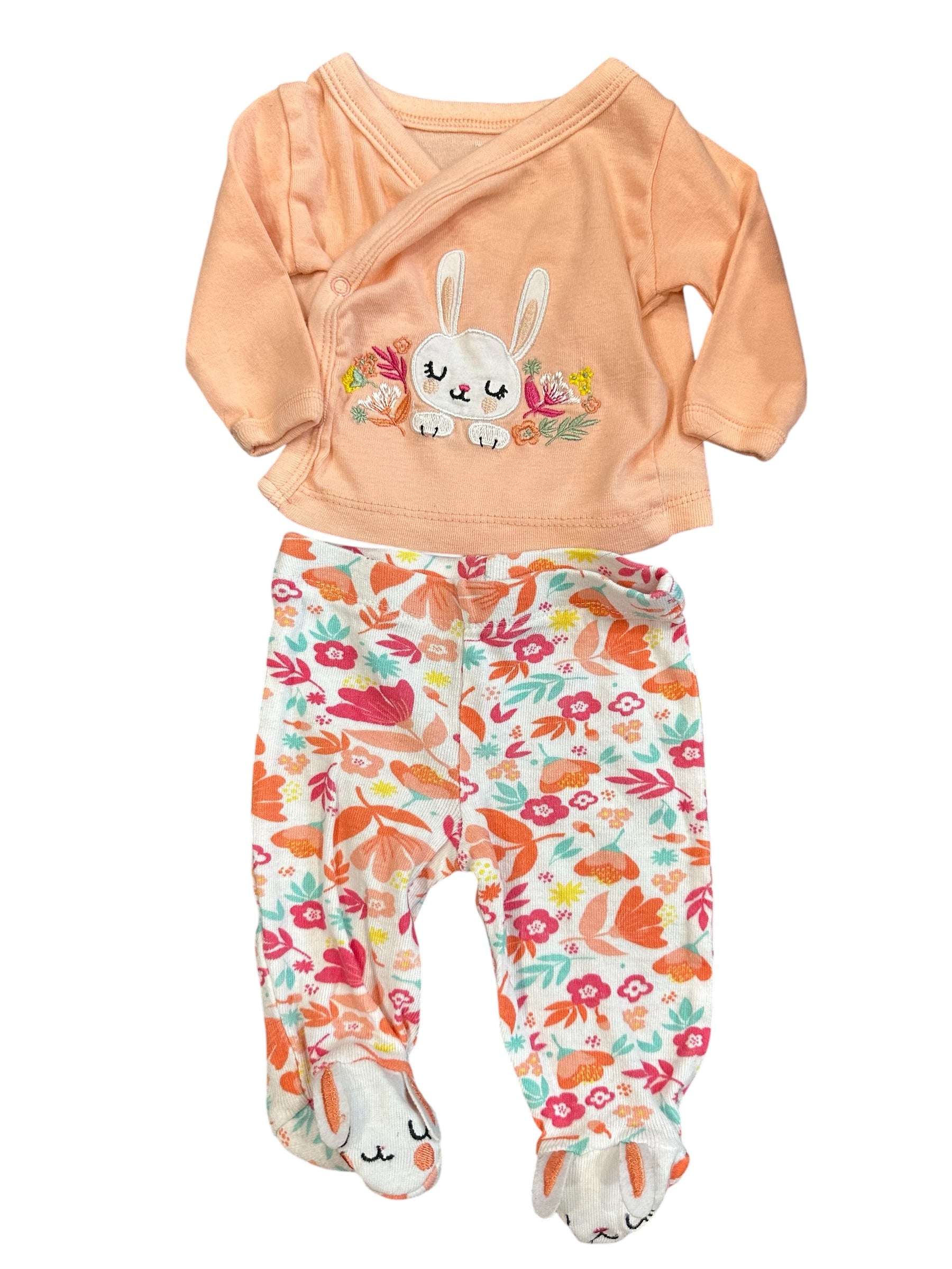 Bunny Long-Sleeve Set (NB)