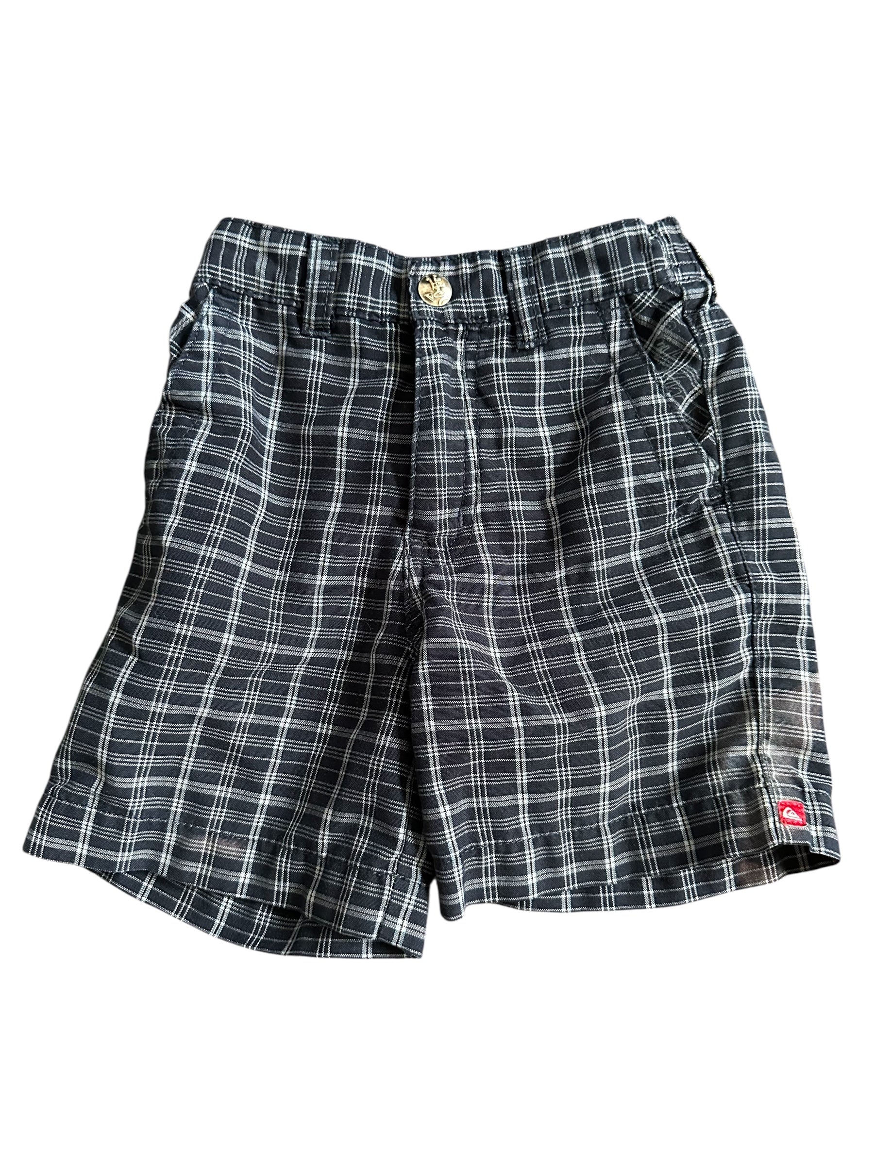 Quicksilver Plaid Shorts (2T)