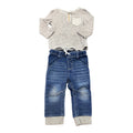 Boys Long-Sleeve Shirt + Jeans Set (12m)