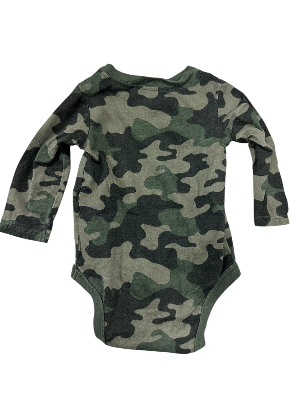 Camo Truck Long-sleeve Onesie (0-3m)