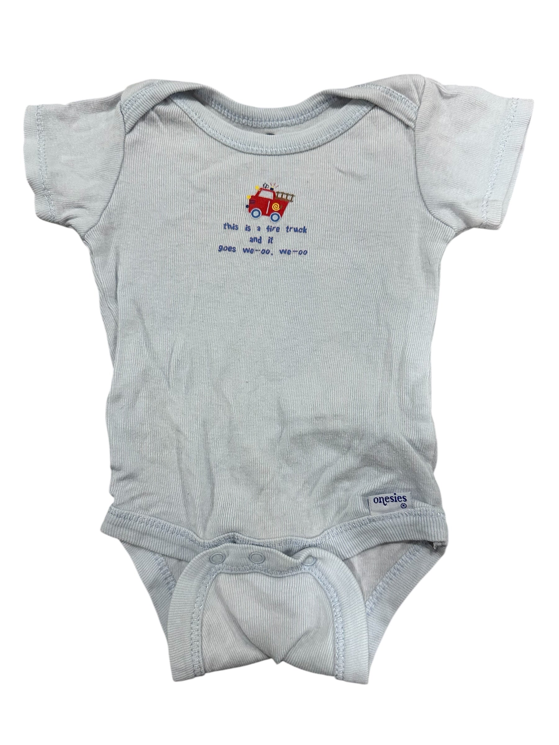 Firetruck Onesie (0-3m)