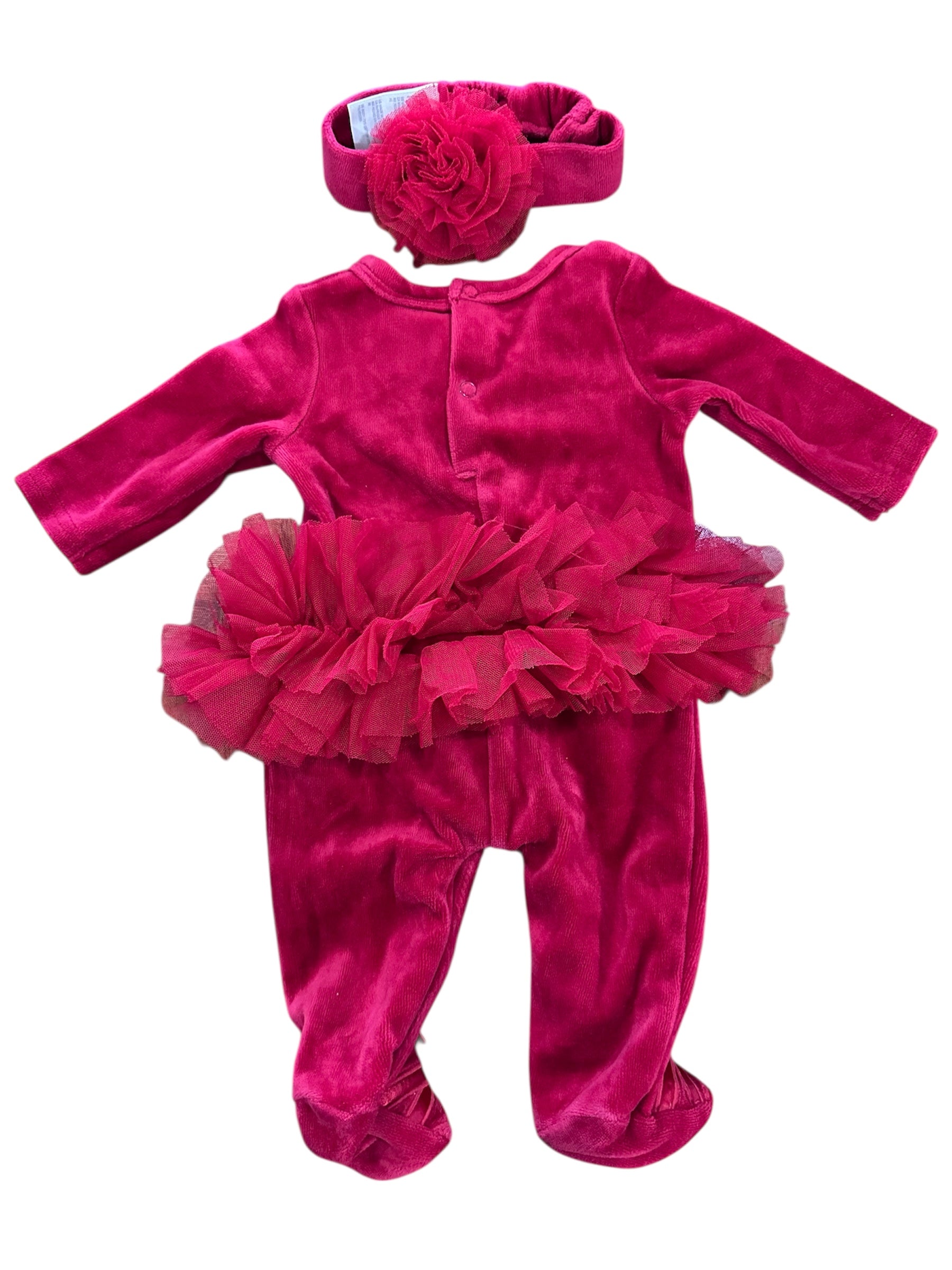 Red Tutu Sleep N Play Set (NB)