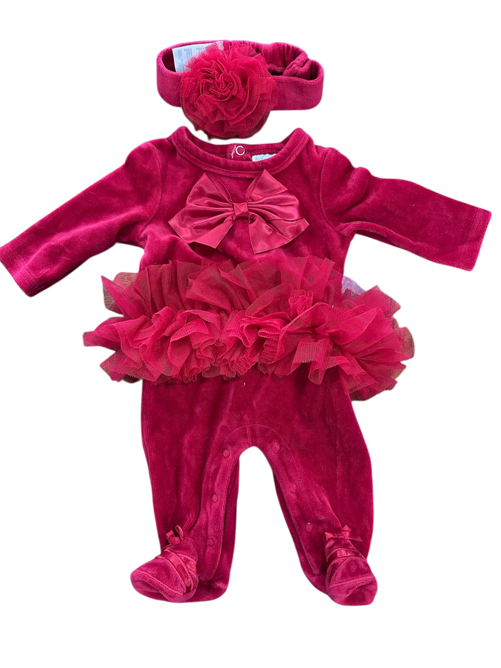 Red Tutu Sleep N Play Set (NB)