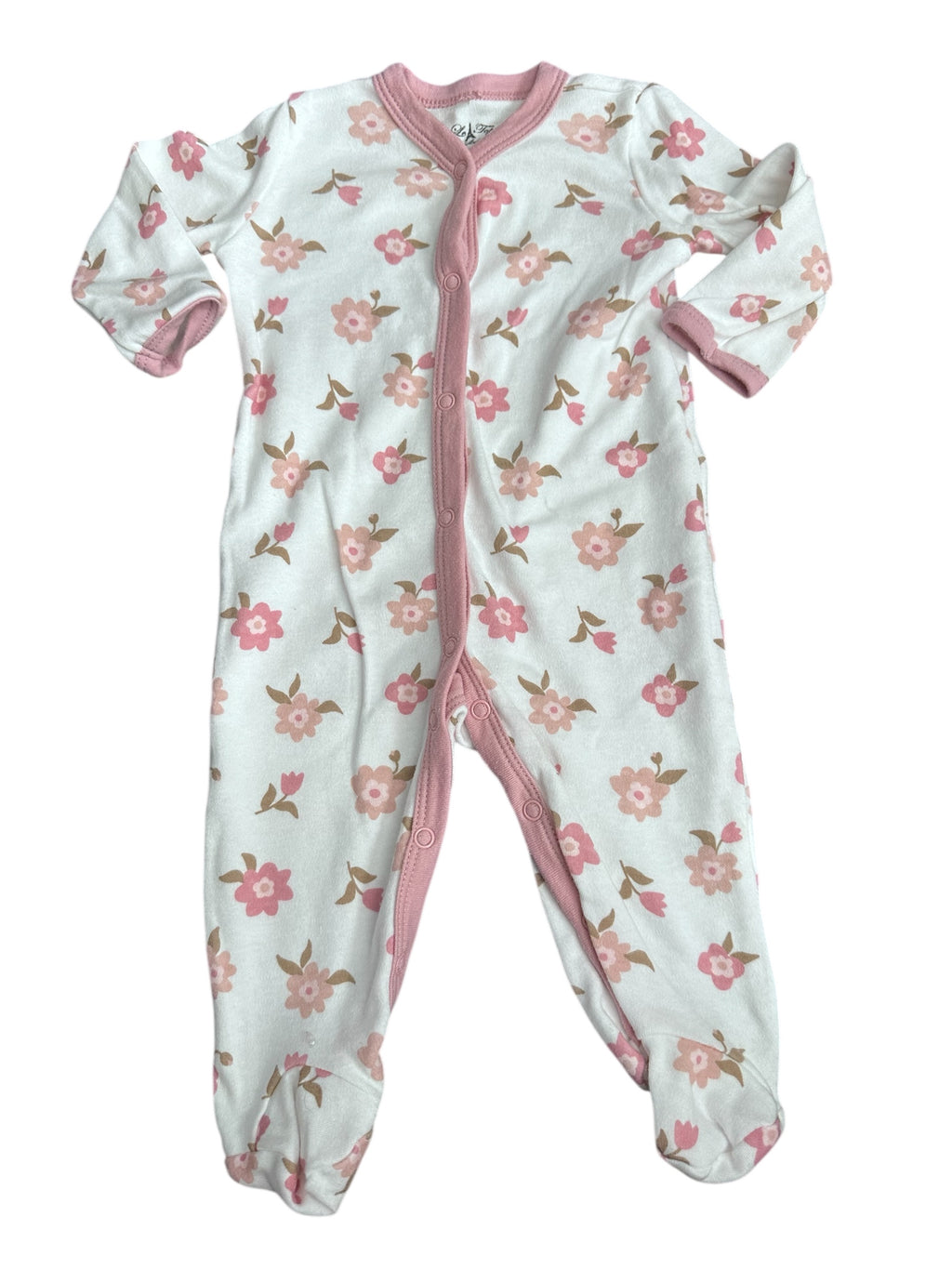 Pink Flower Sleep N Play (3-6m)