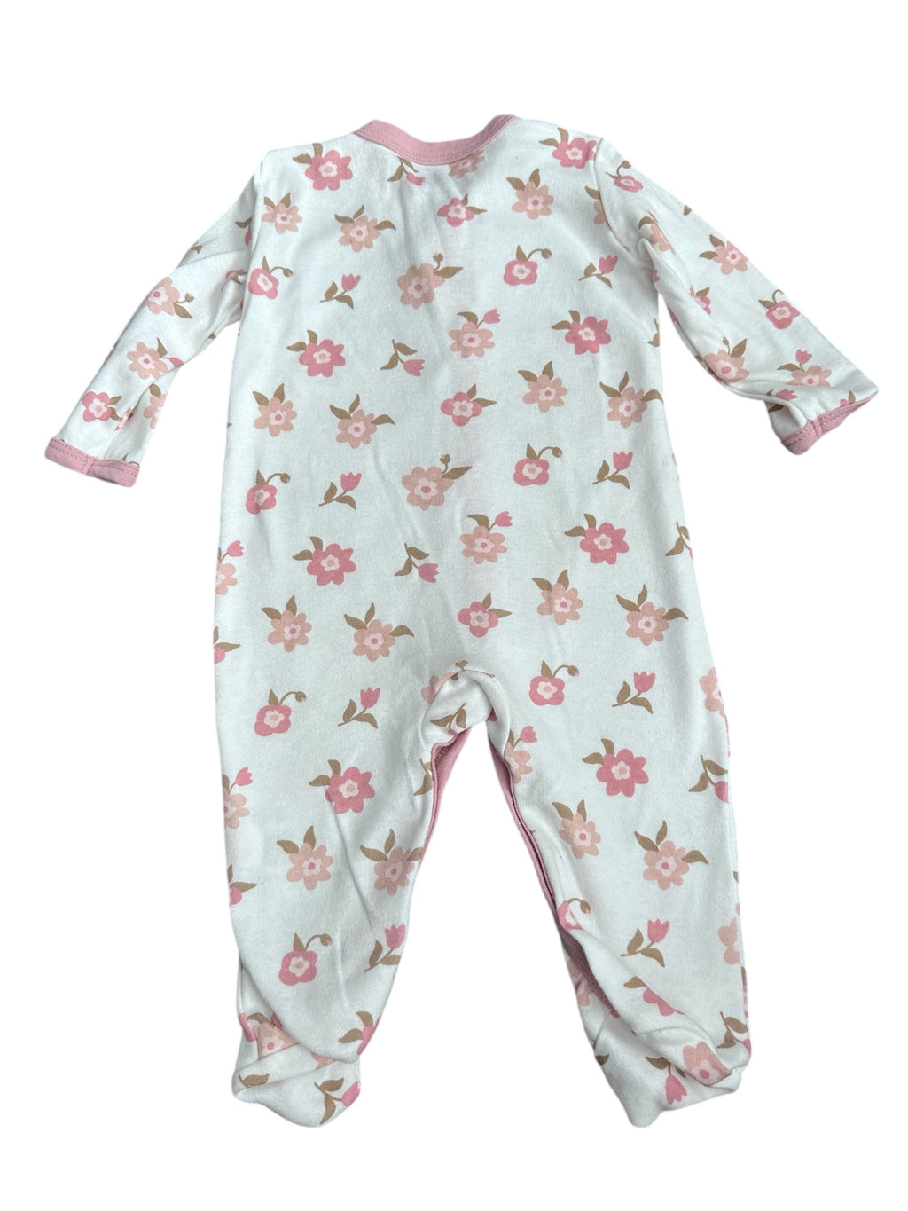 Pink Flower Sleep N Play (3-6m)
