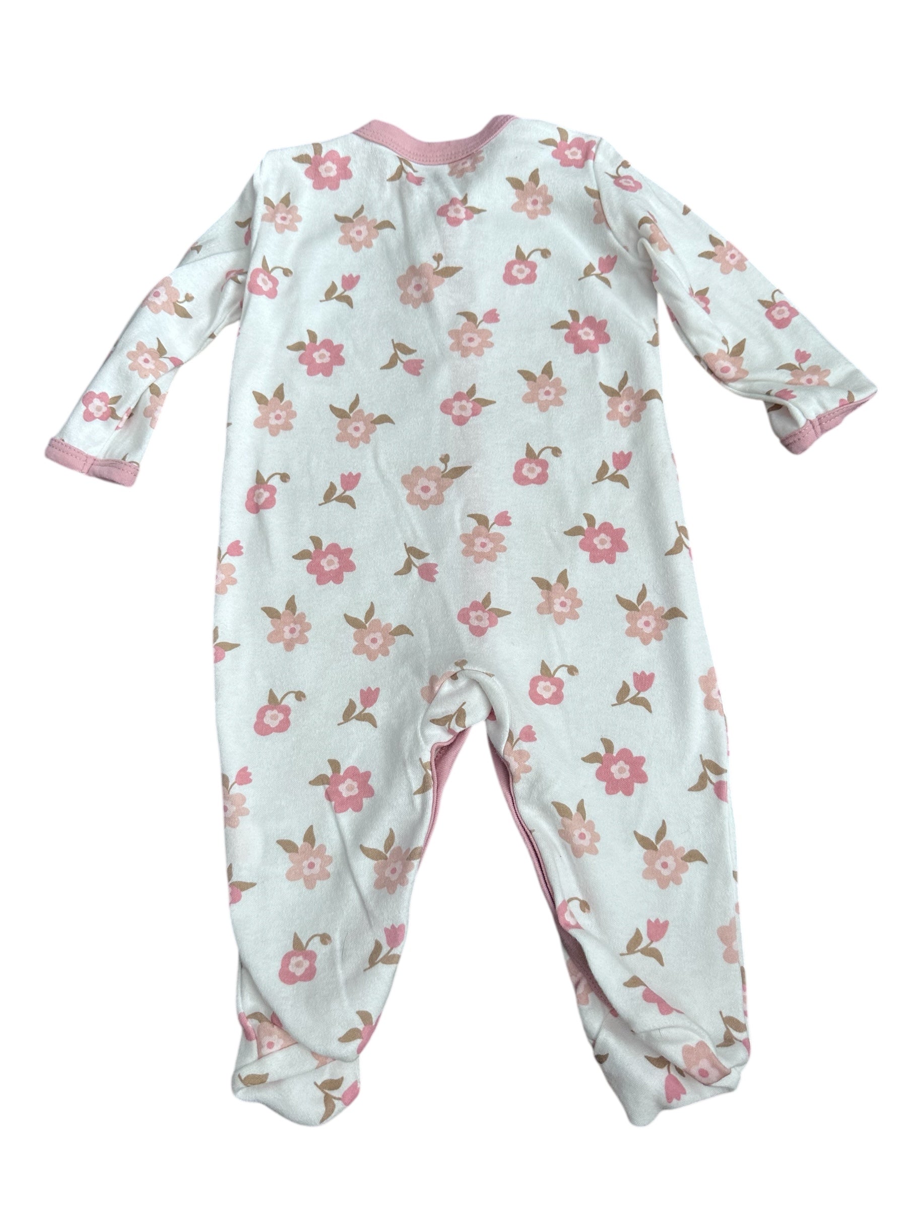 Pink Flower Sleep N Play (3-6m)