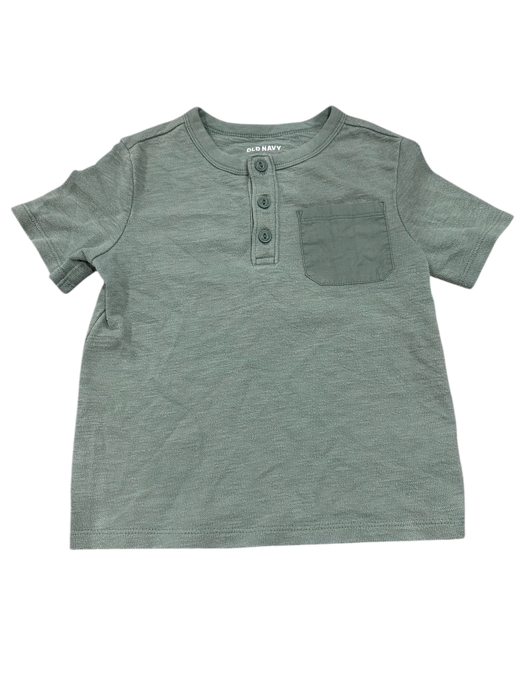 Sage Green Henley Shirt (4T)