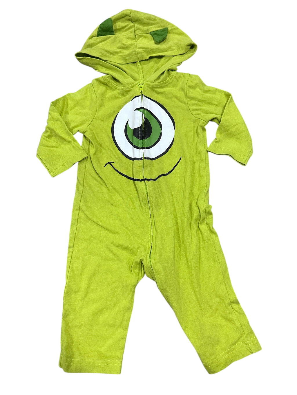 Mike Wazowski Hooded Coveralls (6-9m)