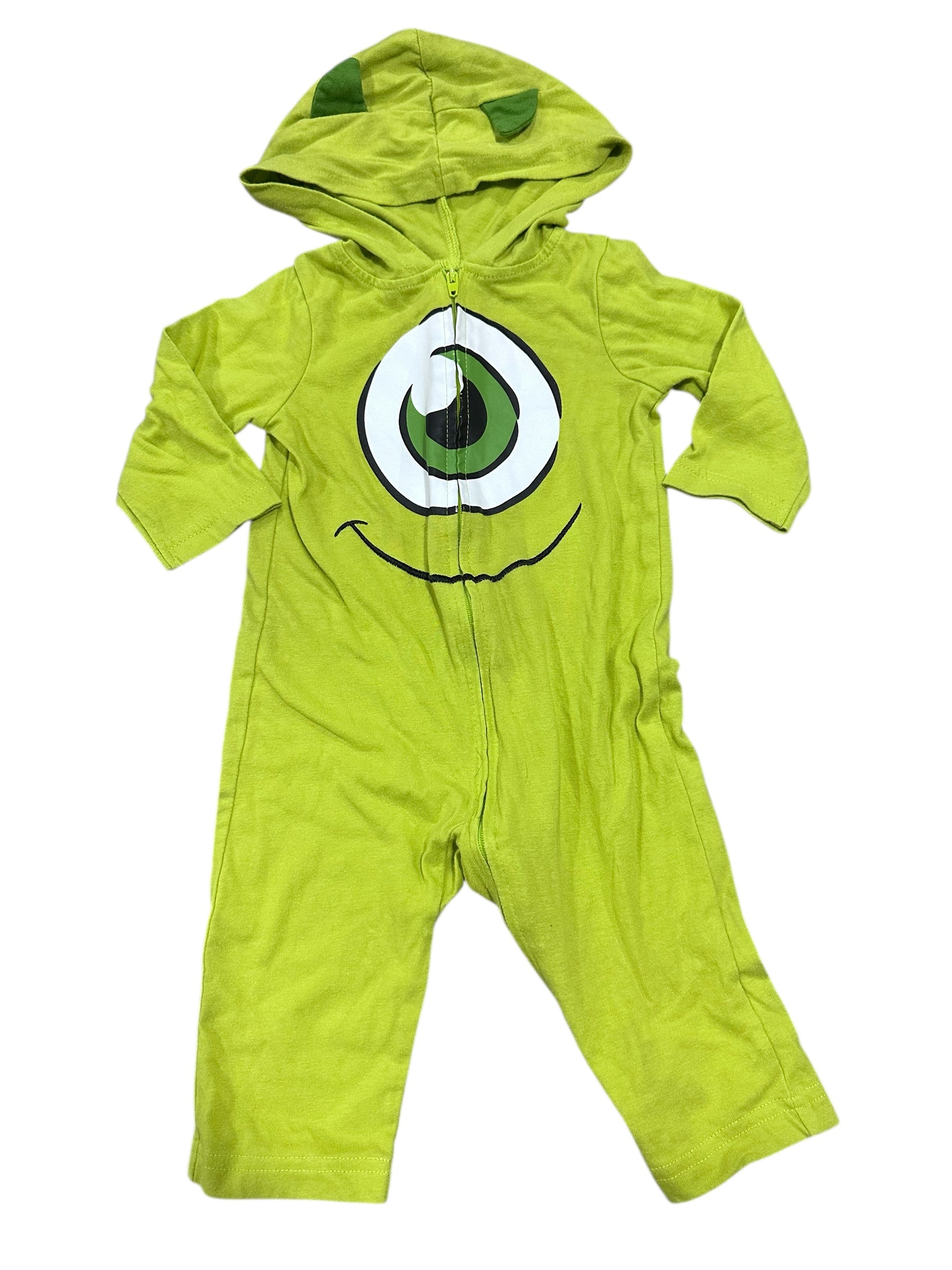 Mike Wazowski Hooded Coveralls (6-9m)