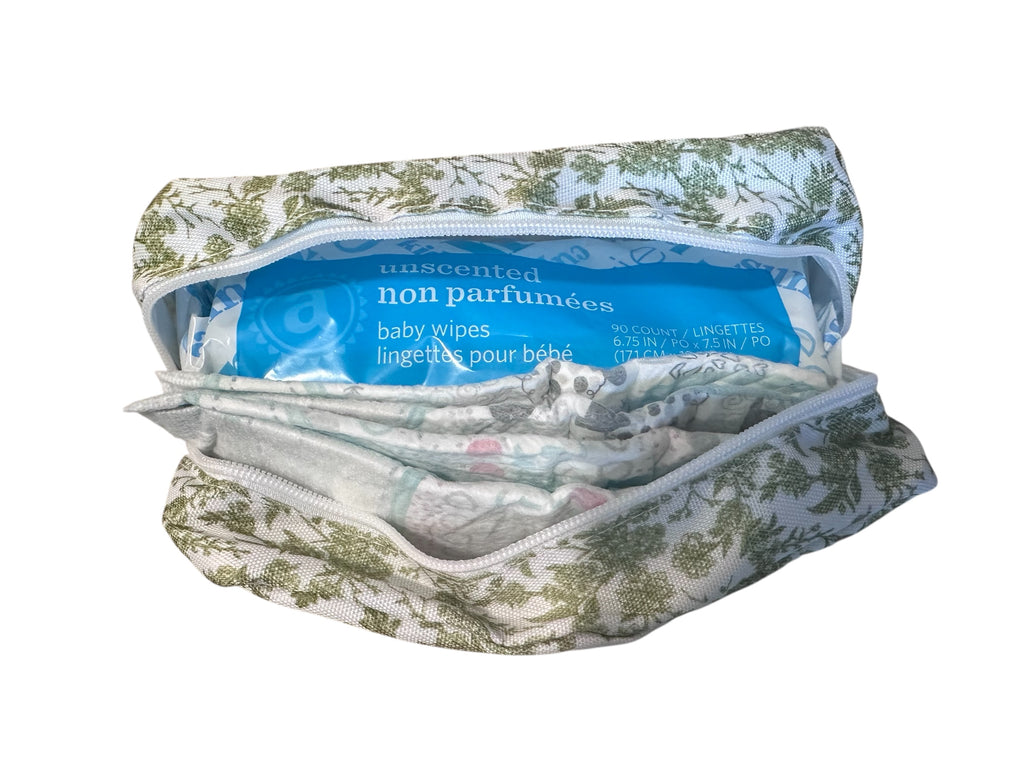 Pink Diaper + Wipe Case