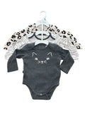 Kitty Kat Long-sleeve Onesie Bundle (3-6m)