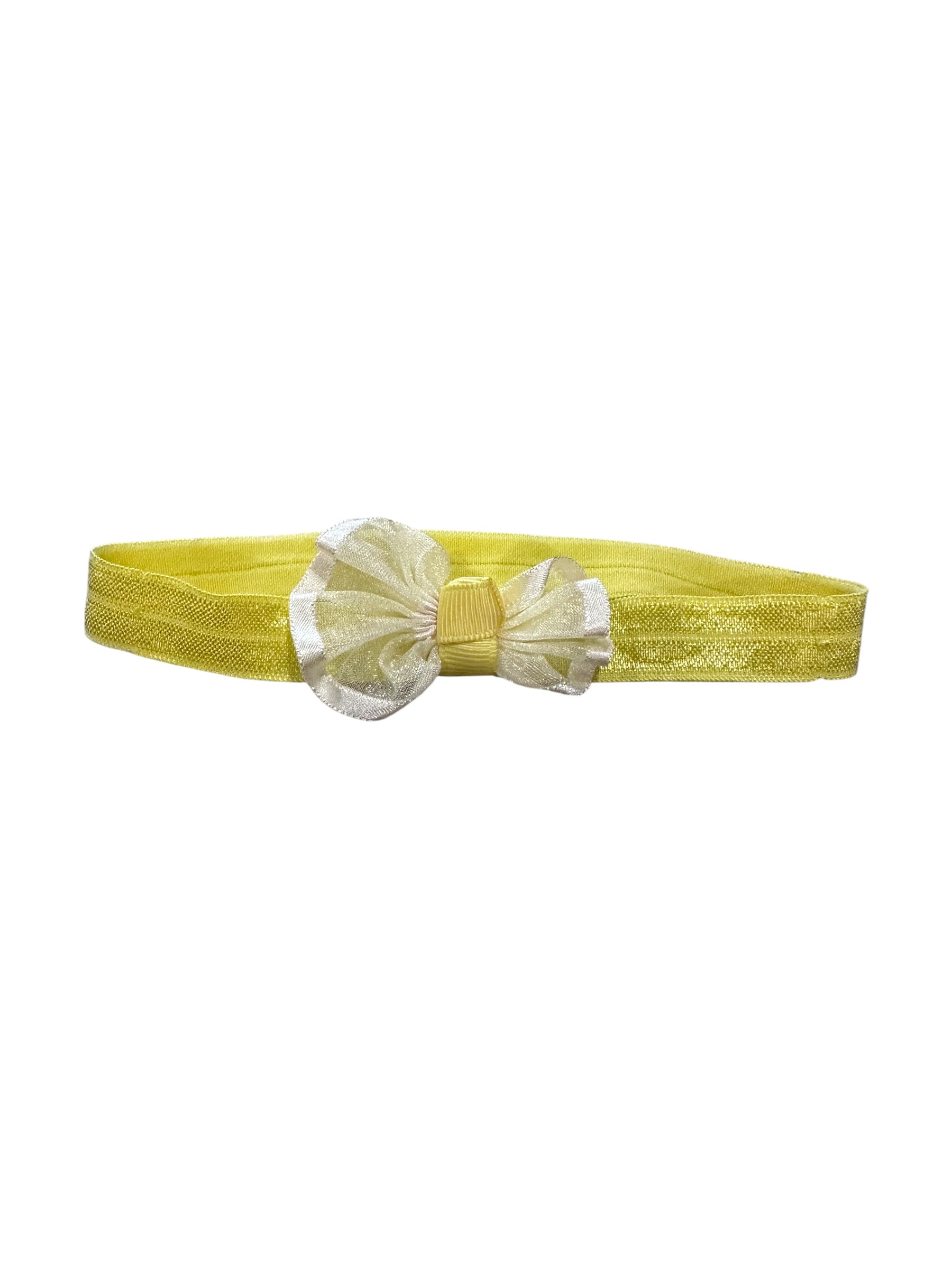 Yellow Bow Headband