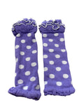 Purple Polka-dot Leg Warmers