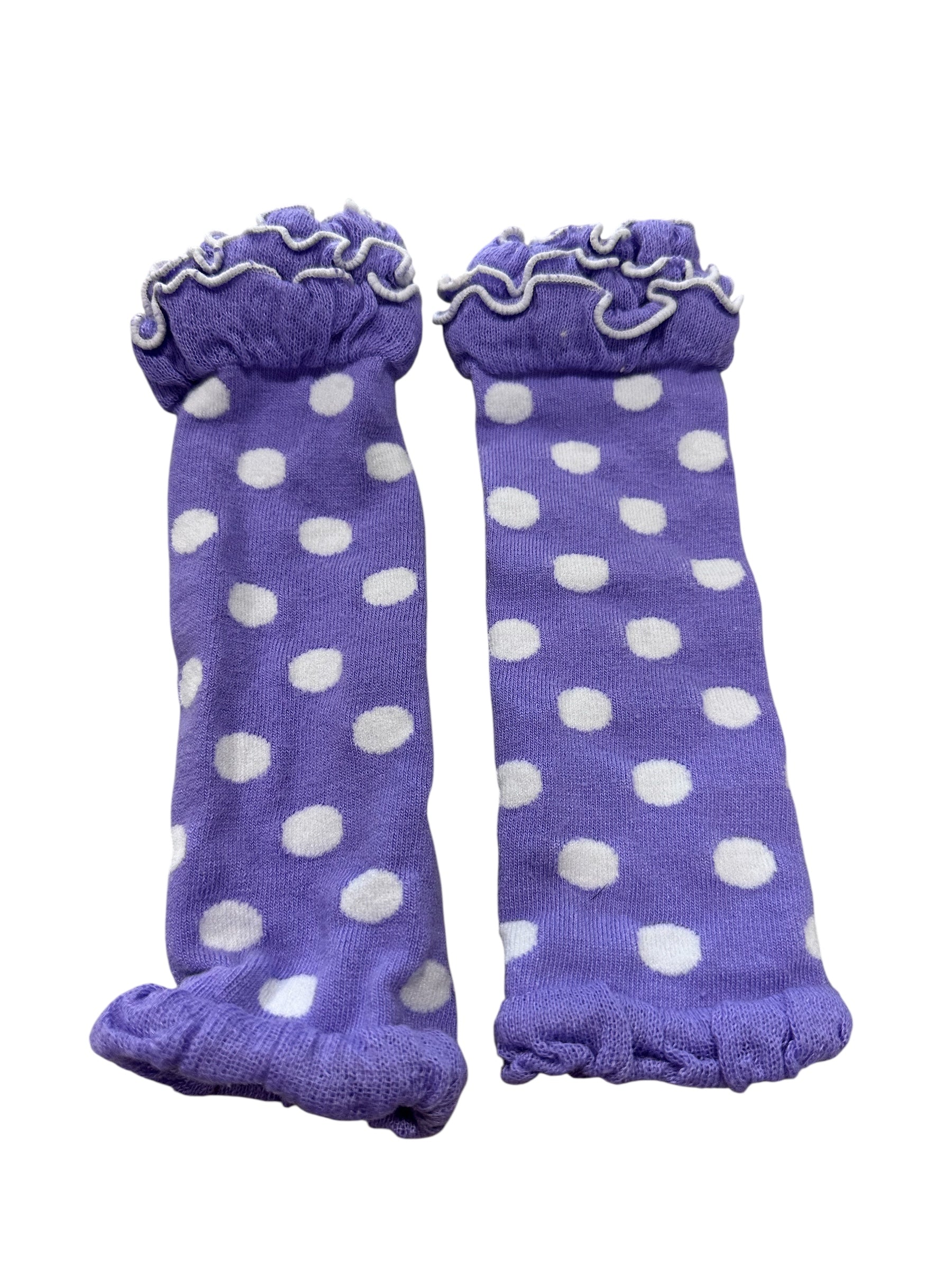 Purple Polka-dot Leg Warmers