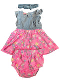 Delia’s Flower Dress + Bloomer Bundle (3-6m)