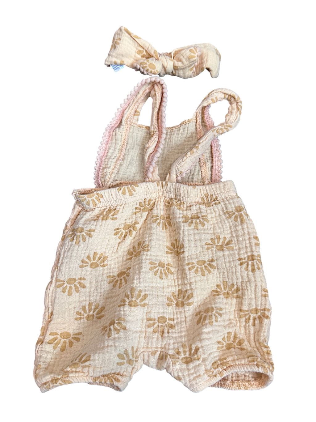 Sunshine Romper + Bow (3-6m)
