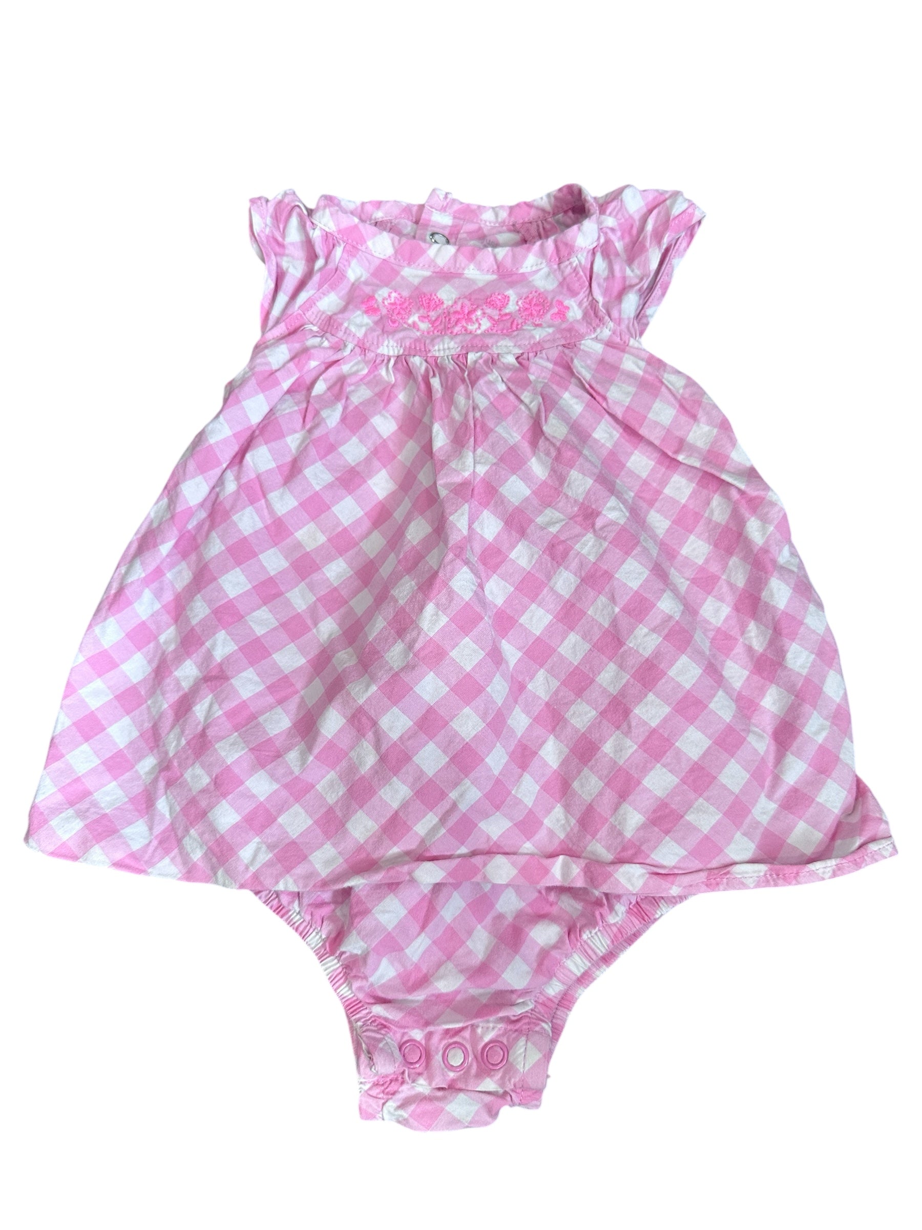 Gingham Onesie Dress (9m)