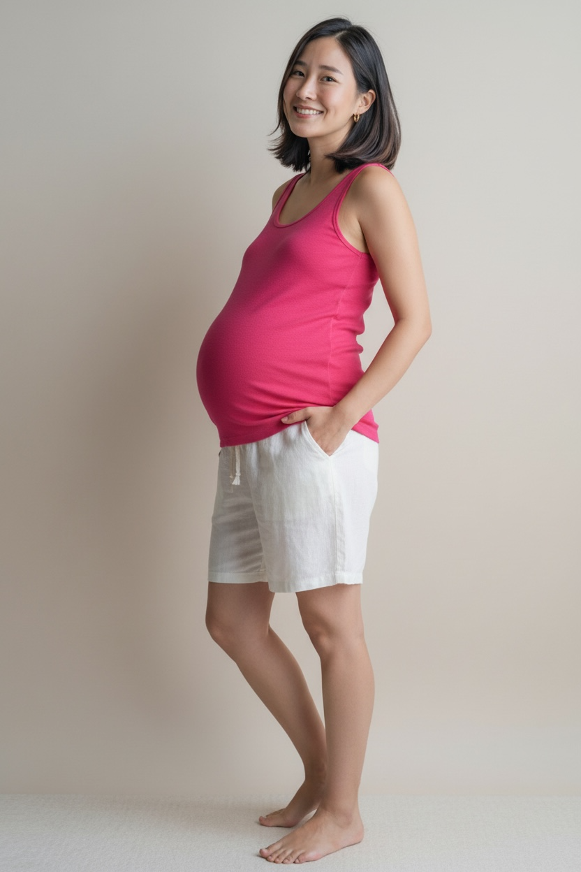 Red Maternity Tank (M)