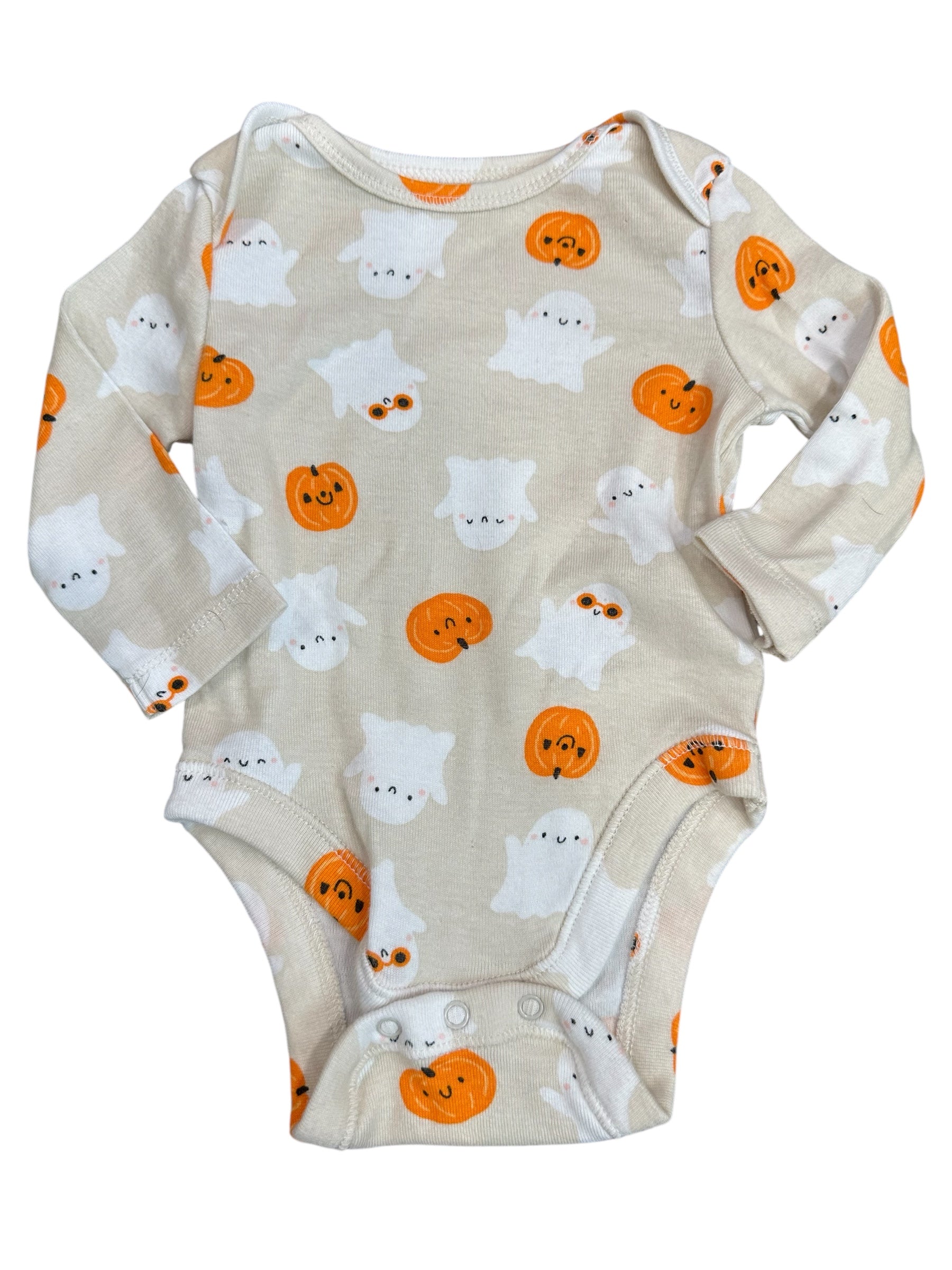 Halloween Long-sleeve Onesie (0-3m)