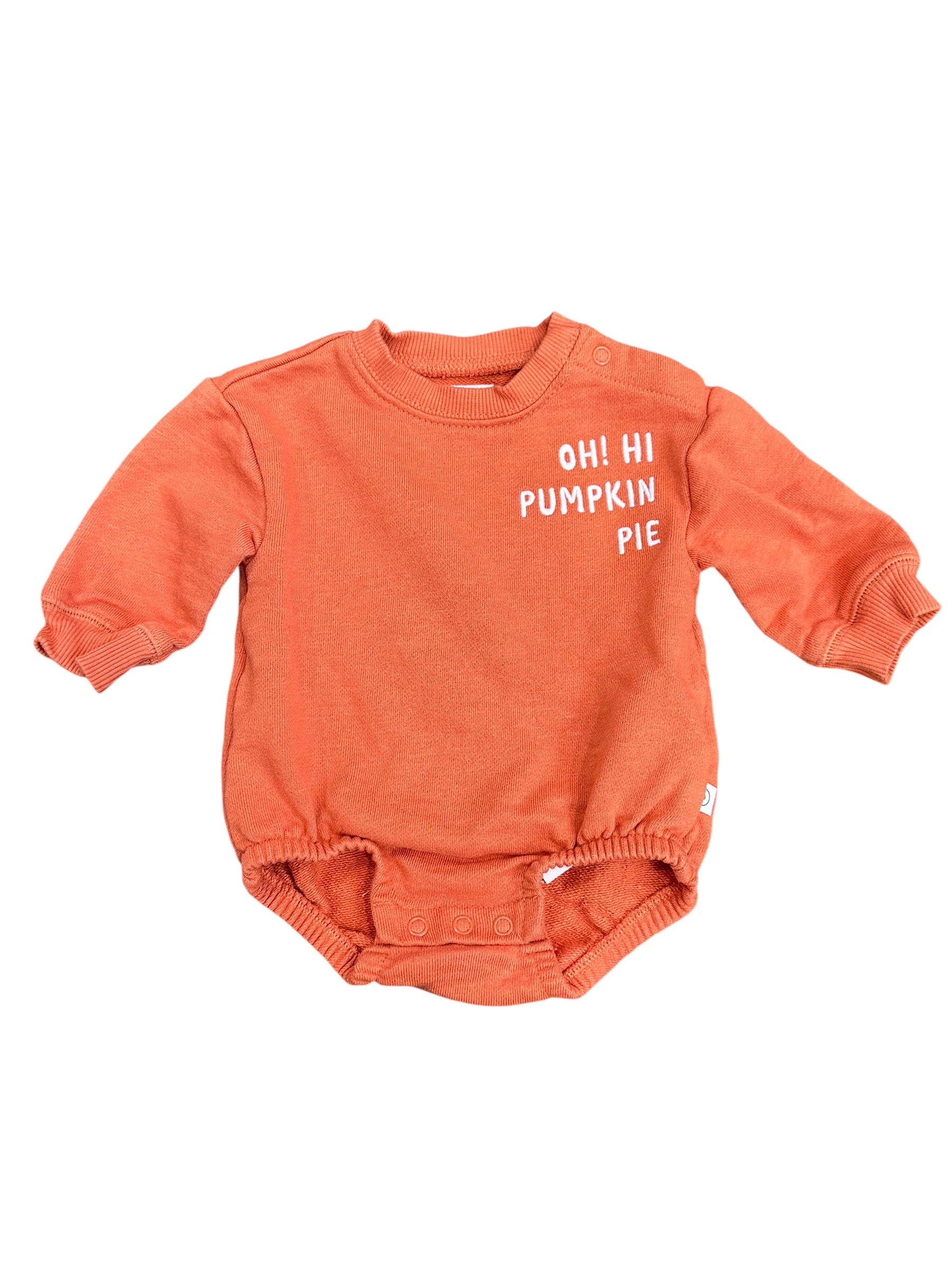 Pumpkin Pie Long-sleeve Onesie (3m)