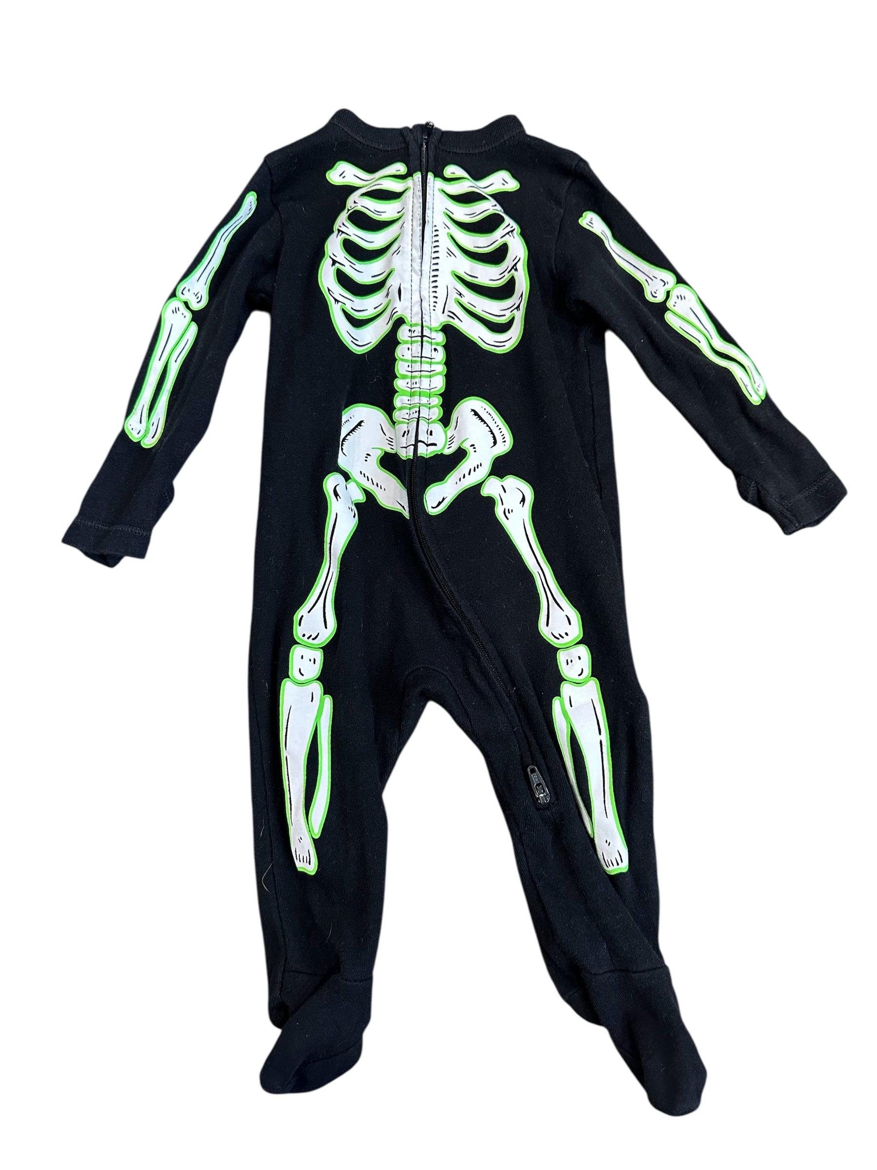 Green Skeleton Sleep N Play (6-9m)