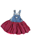 Plaid Overall Dress (4T)