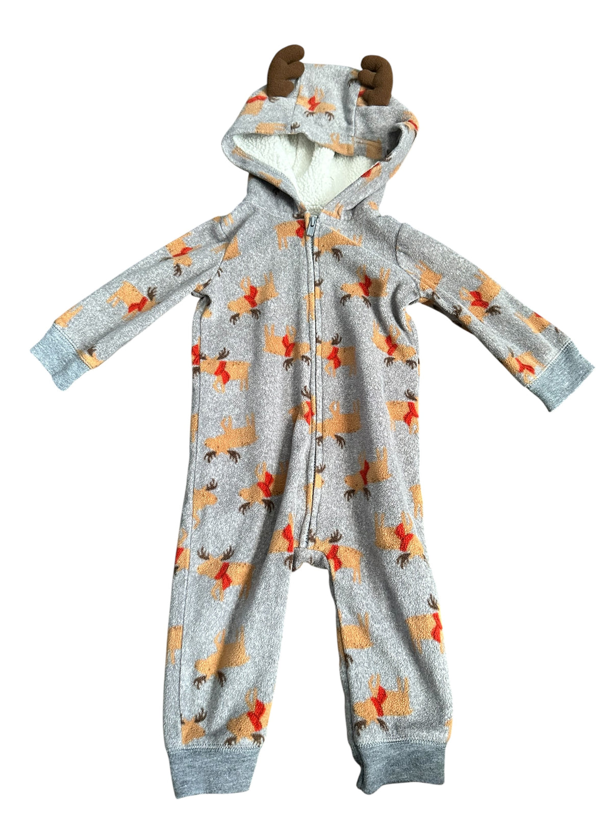 Reindeer Hooded Coverall (9m)