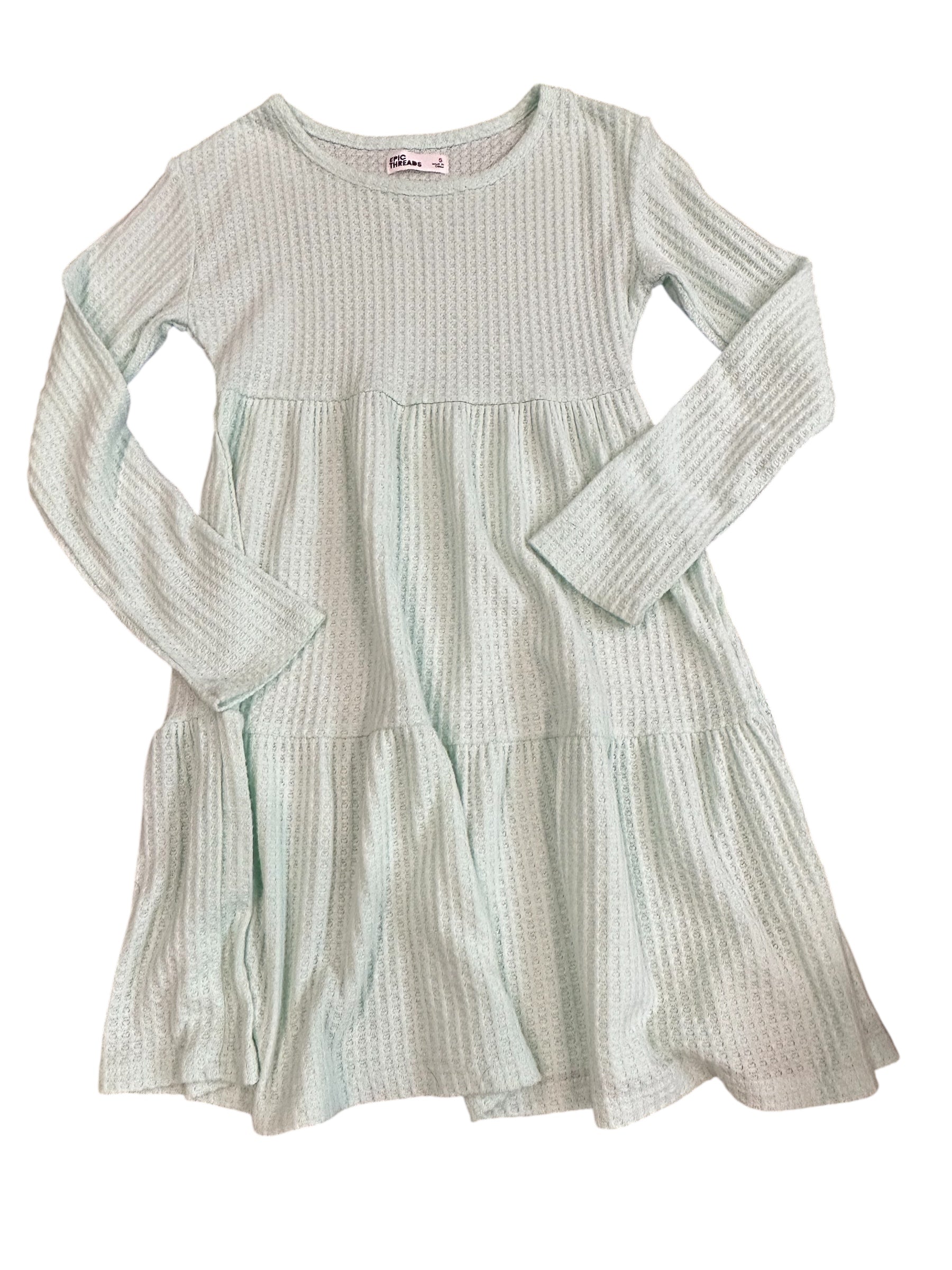 Teal Long-Sleeve Dress (S)