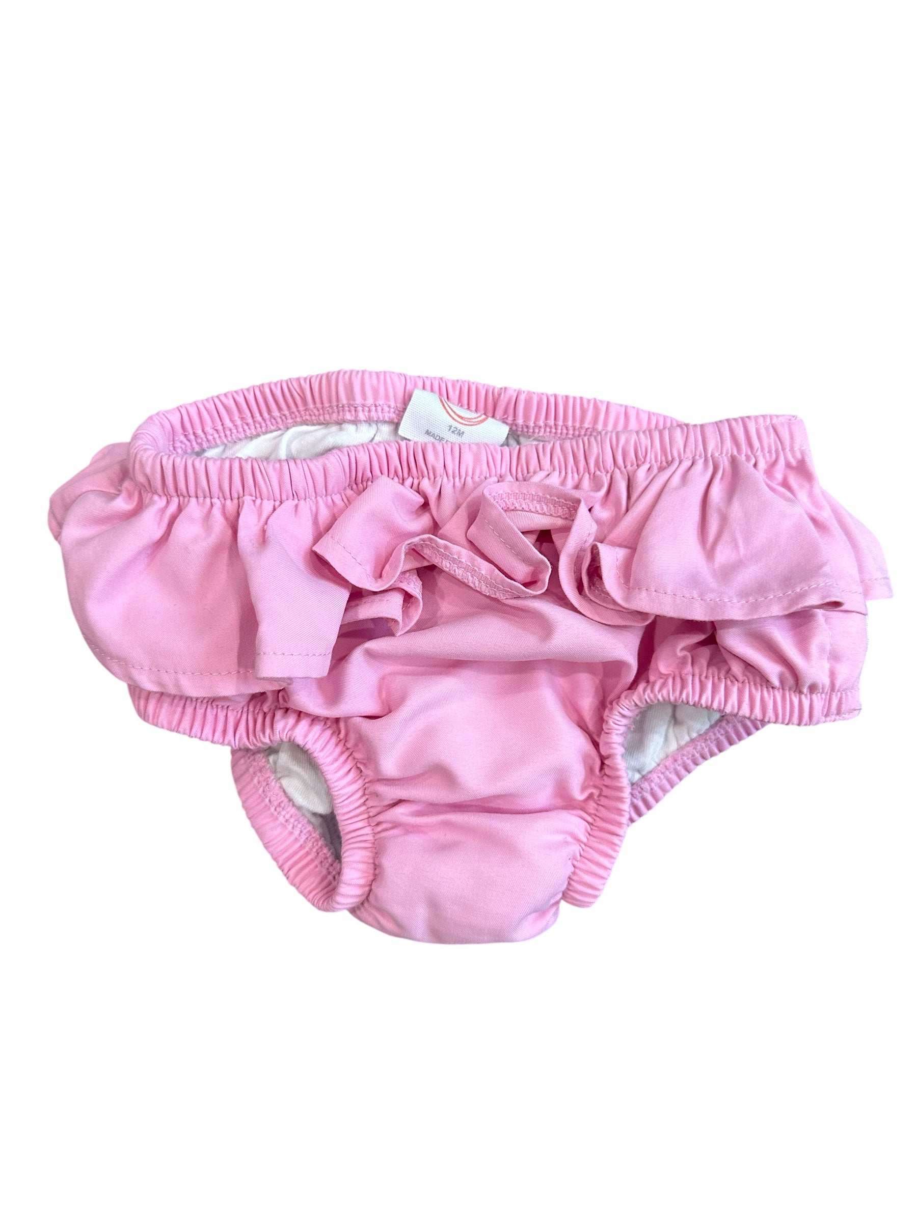 Pink Ruffle Bloomers (12m)