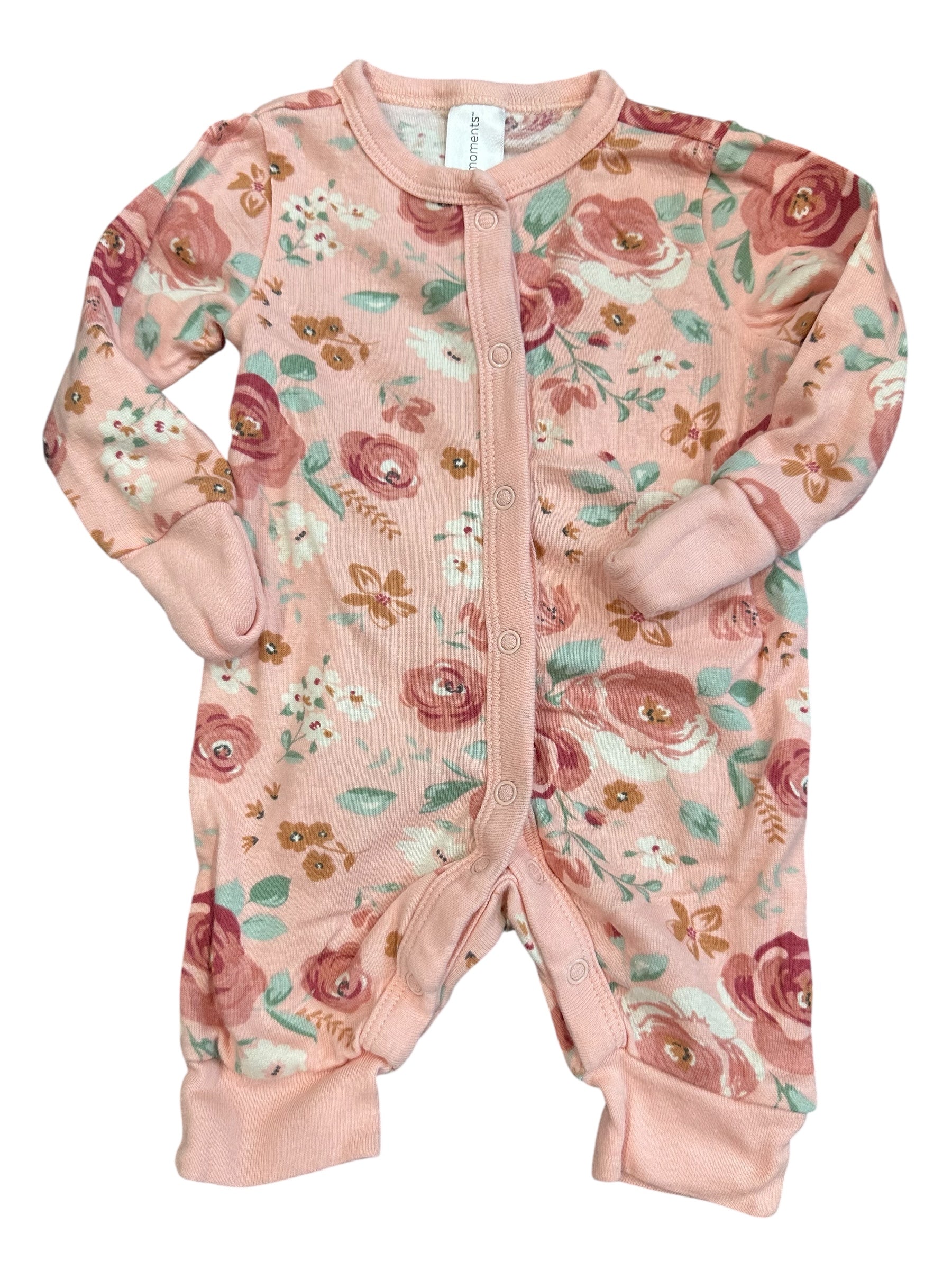 Floral Button Sleep N Play (NB)